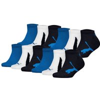 PUMA Kinder Sneakersocken, 12er Pack - BWT Sneaker 12P, Logos, einfarbig, Größe 35-38 in Schwarz