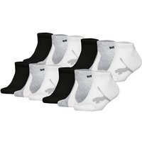 PUMA Kinder Sneakersocken, 12er Pack - BWT Sneaker 12P, Logos, einfarbig, Größe 31-34 in Schwarz