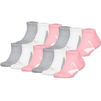 PUMA Kinder Sneakersocken, 12er Pack - BWT Sneaker 12P, Logos, einfarbig, Größe 39-42 in Grau