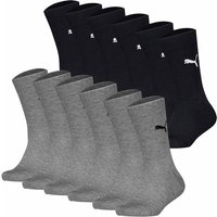 PUMA Kinder Socken 12er Pack - Easy Rider, ECOM, einfarbig, Logo, Größe 31-34 in Schwarz