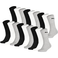 PUMA Kinder Socken, 18er Pack - Sport Crew Sock,Tennissocken, ECOM, Größe 31-34 in Bunt