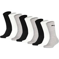 PUMA Kinder Socken, 9er Pack - Sport Crew Sock,Tennissocken, ECOM, Größe 35-38 in Bunt