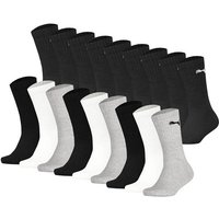 PUMA Kinder Socken, 18er Pack - Sport Crew Sock,Tennissocken, ECOM, Größe 31-34 in Bunt