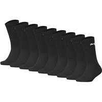 PUMA Kinder Socken, 9er Pack - Sport Crew Sock,Tennissocken, ECOM, Größe 35-38 in Schwarz