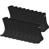 PUMA Kinder Socken, 18er Pack - Sport Crew Sock,Tennissocken, ECOM, Größe 31-34 in Schwarz