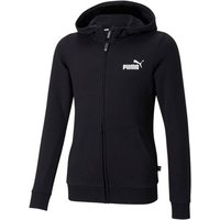 PUMA Kinder Sweatshirt ESS Small Logo Full-Zip Ho, Größe 128 in Schwarz