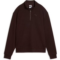 PUMA Langarmshirt ESS ELEVATED STANDARD HALF-ZIP mit sportlichem Stil, unifarbenes Design, ohne Kapuze, normale Länge