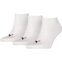 PUMA Plain Sneaker - Trainer Socken 3er-Pack, Größe 47-50 in Weiß