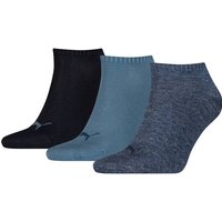 PUMA Plain Sneaker - Trainer Socken 3er-Pack, Größe 47-50 in Blau