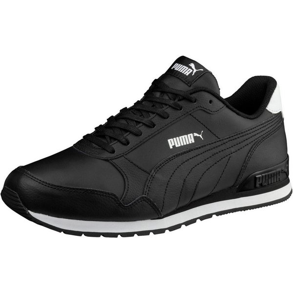 PUMA ST RUNNER V2 FULL L Sneaker mit Schnürverschluss, mit SOFTFOAM+ Dämpfungstechnologie, aus Leder