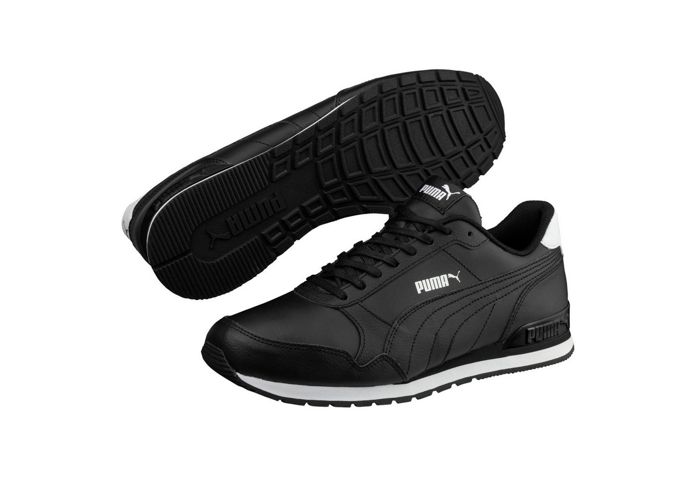 PUMA ST RUNNER V2 FULL L Sneaker mit Schnürverschluss, mit SOFTFOAM+ Dämpfungstechnologie, aus Leder – Bild 4 von 5