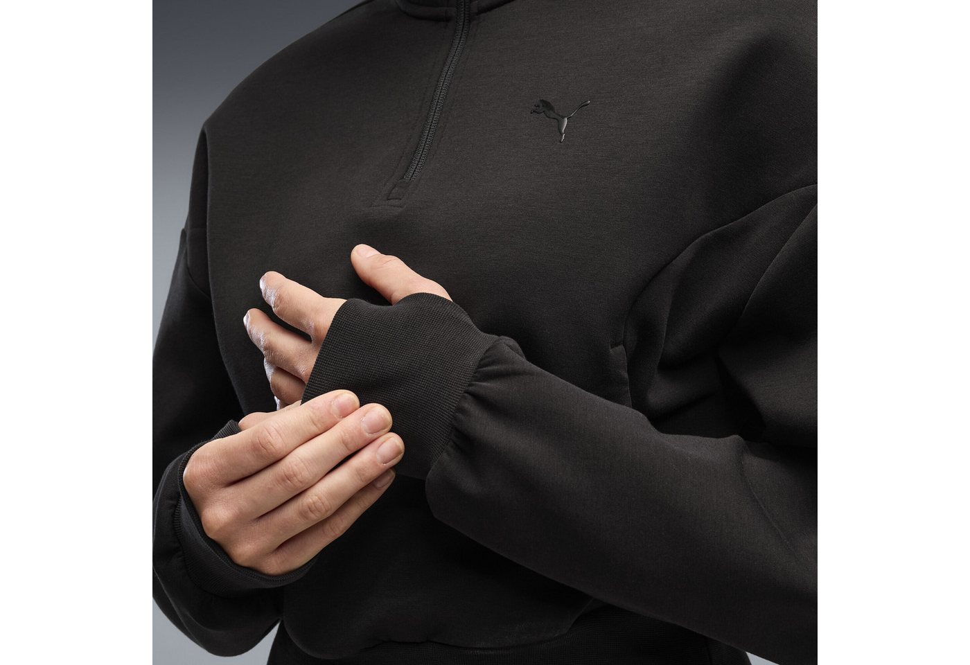PUMA Sweatshirt PUMATECH SENSE Crew Sweatshirt mit Reißverschluss bis zum Hals – Bild 3 von 5