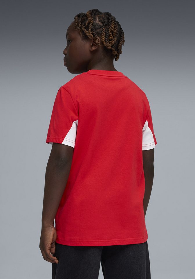 PUMA T-Shirt ESS BLOCK TEE B Kurzarm, Rundhalsausschnitt, ohne Kapuze – Bild 2 von 5