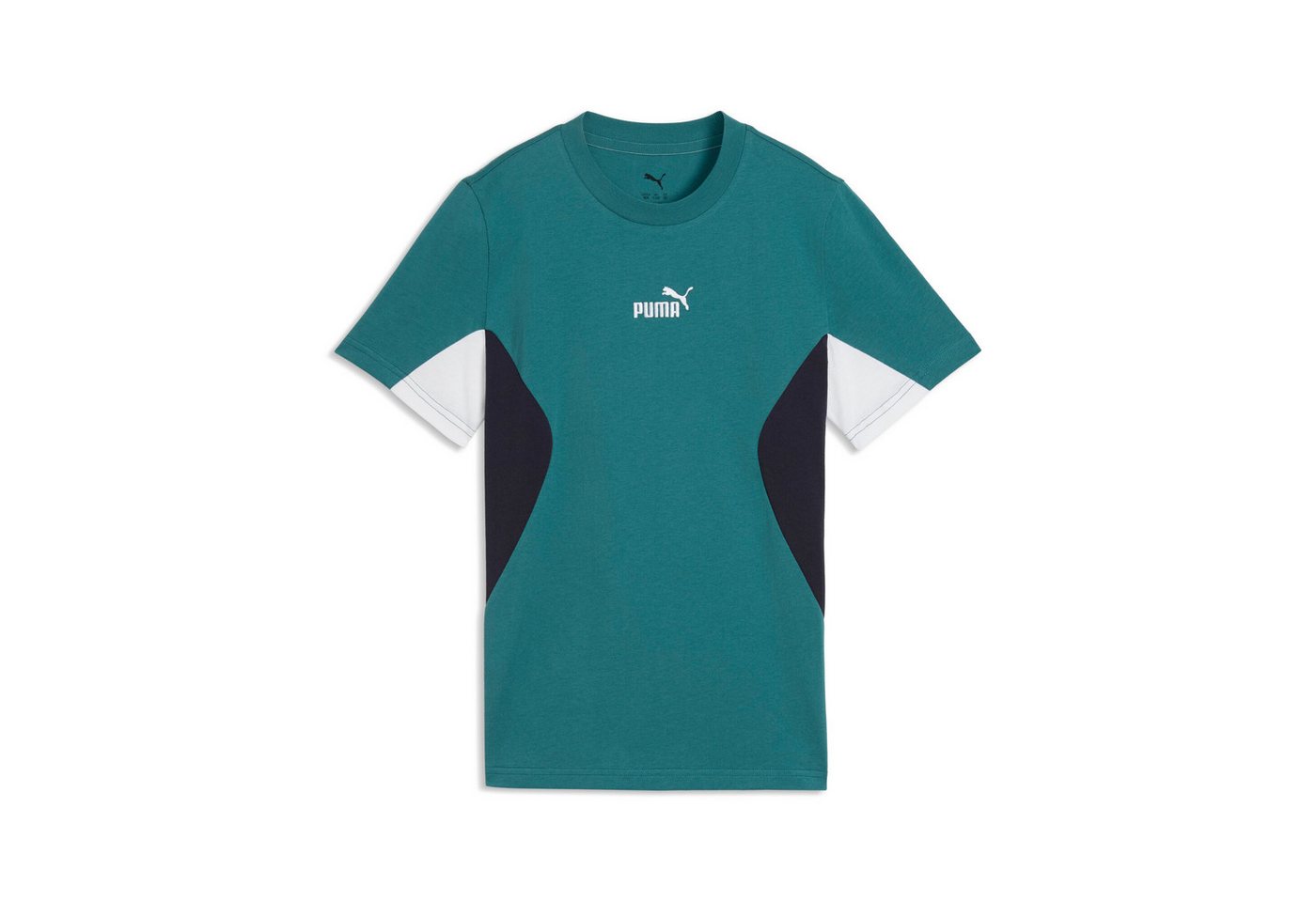 PUMA T-Shirt ESS BLOCK TEE B Kurzarm, Rundhalsausschnitt, ohne Kapuze – Bild 4 von 5