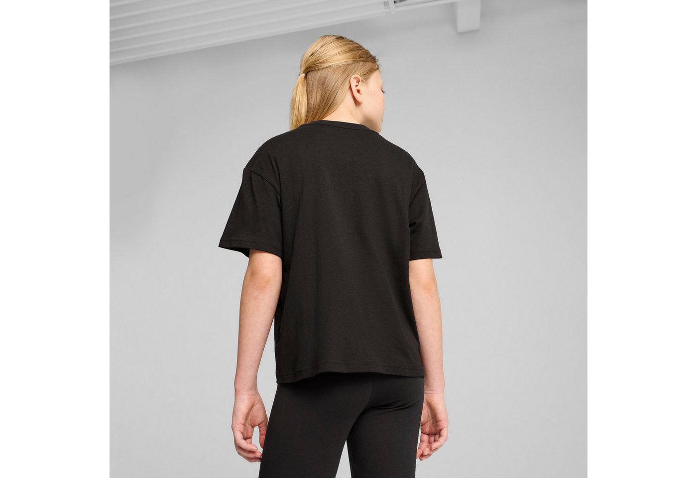 PUMA T-Shirt ESS CENTERED CAT LOGO BOXY TEE G kastenförmiges Shirt, Kurzarm, modern – Bild 2 von 5