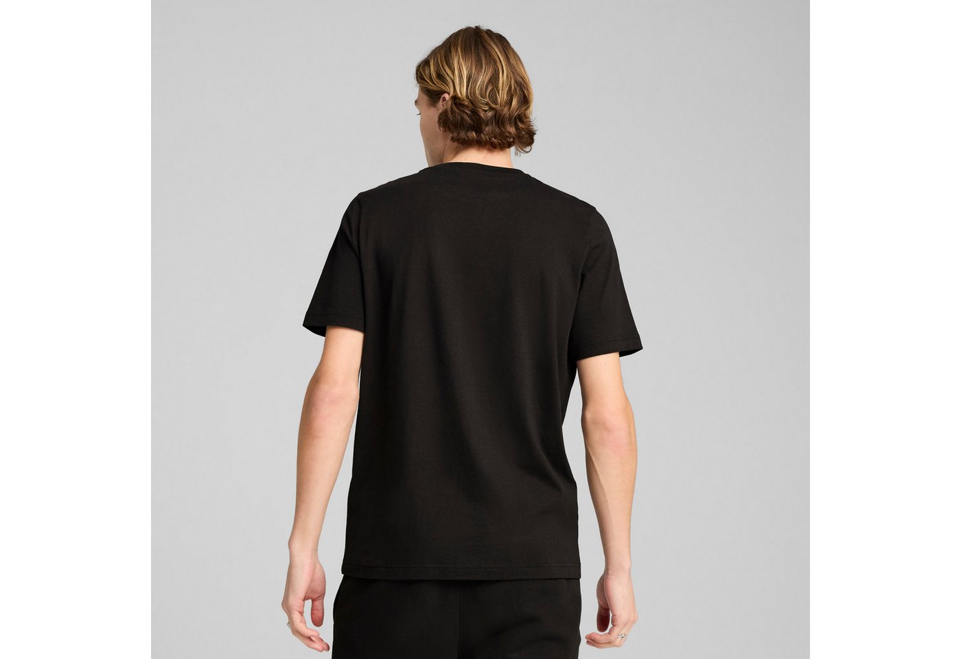 PUMA T-Shirt ESS ELEVATED TEE Kurzarmdesign, Rundhalsausschnitt, aus Baumwolle – Bild 2 von 5