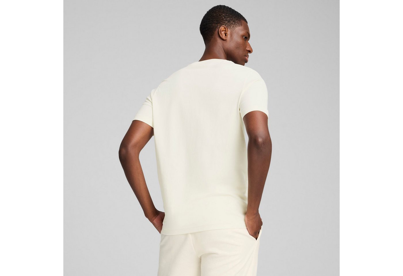 PUMA T-Shirt ESS ELEVATED TEE Kurzarmdesign, Rundhalsausschnitt, aus Baumwolle – Bild 2 von 5