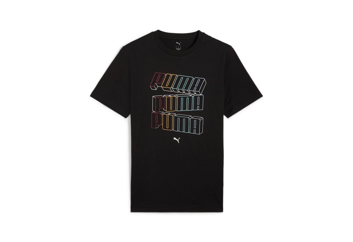 PUMA T-Shirt ESS LOGO LAB HOG TEE Regular Fit, Kurzarm, für sportlichen Look, Rundhalsausschnitt – Bild 4 von 5