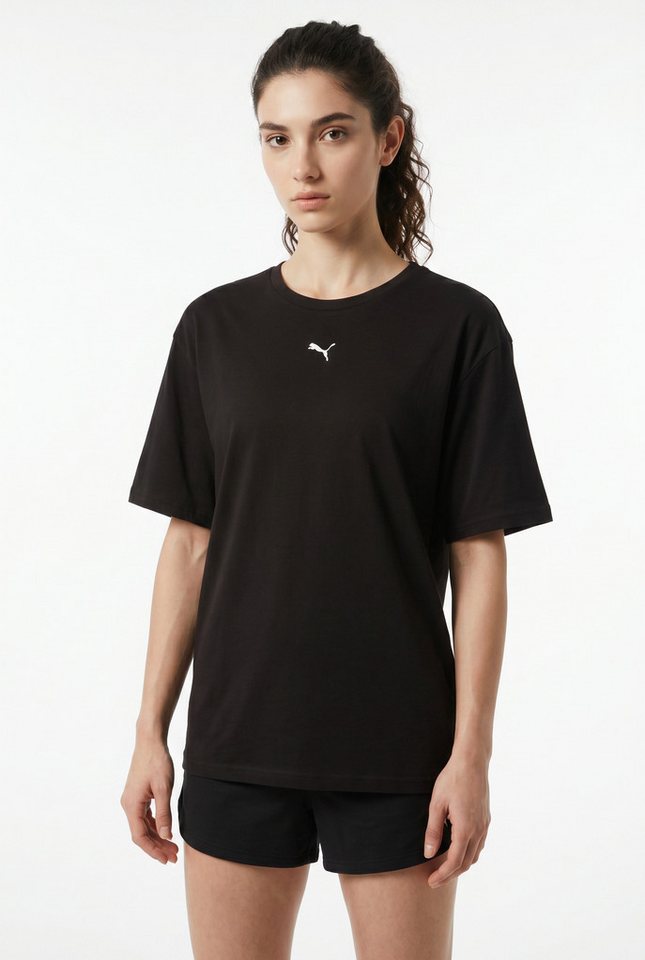PUMA T-Shirt ESS RELAXED TEE Kurzarm, Rundhalsausschnitt – Bild 2 von 5