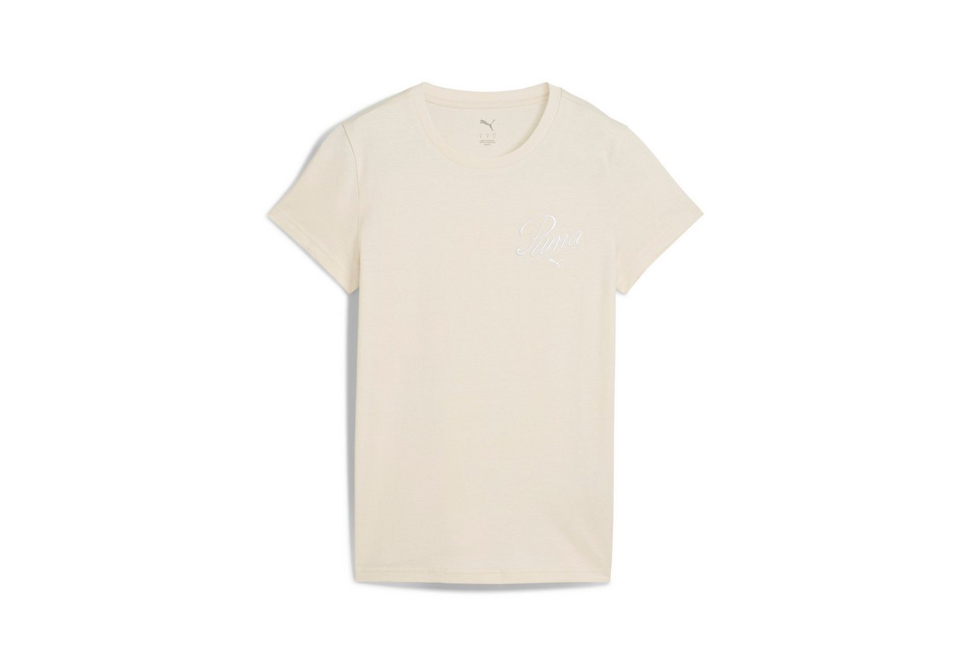 PUMA T-Shirt ESS SCRIPT TEE Regular Fit, sportlicher Stil, mit Grafikstickerei und Print – Bild 5 von 5