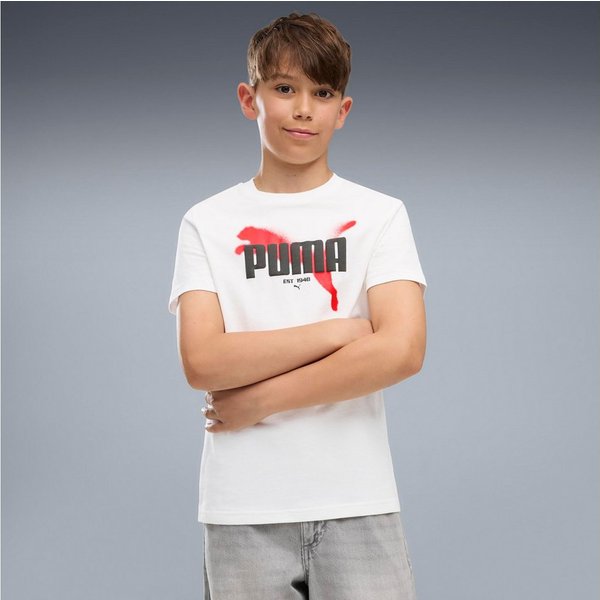 PUMA T-Shirt GRAPHIC TEE B Regular Fit, Kurzarm, sportlicher Stil, für Jugendliche