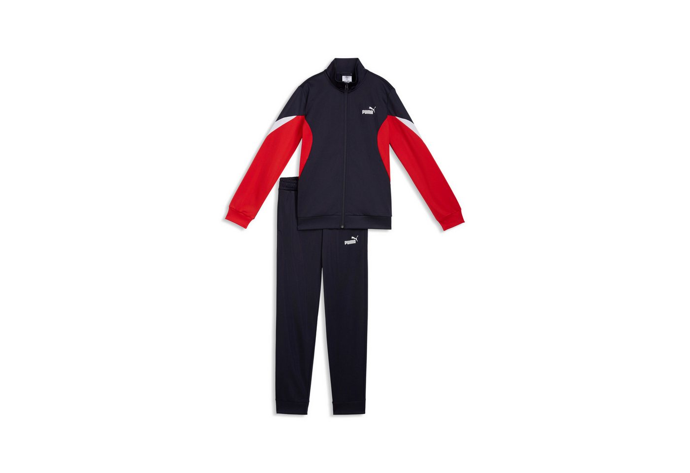 PUMA Trainingsanzug ESS BLOCK POLY SUIT B (2-tlg), zweiteiliges Set, mit Reißverschluss am Oberteil, Regular Fit – Bild 4 von 5
