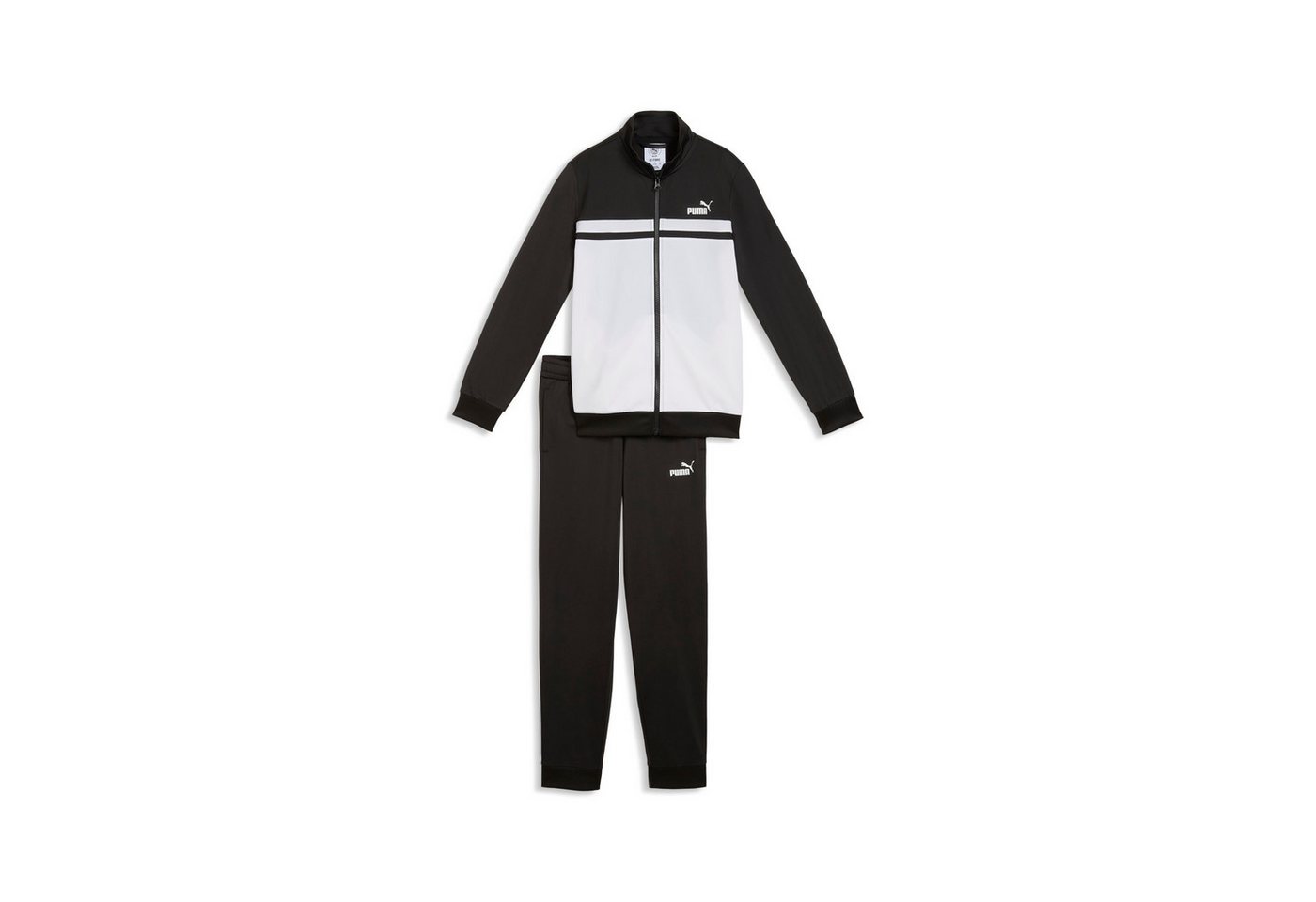 PUMA Trainingsanzug POLY COLORBLOCK SUIT B (2-tlg), zweiteiliges Set, mit Reißverschluss am Oberteil, aus Polyester – Bild 4 von 5