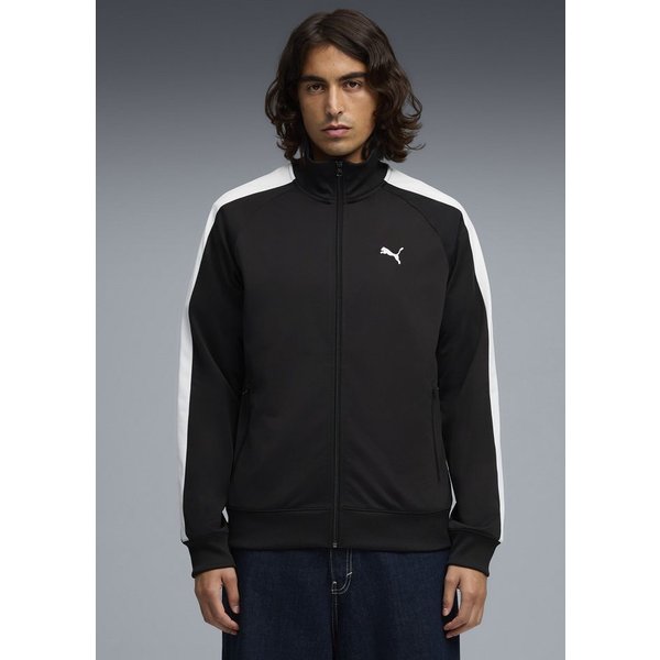 PUMA Trainingsjacke T7 FOUNDATION POLY TRACK JACKET mit Stehkragen, mit Reißverschlusstaschen, Regular Fit
