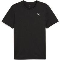PUMA Trainingsshirt M TAD ESSENTIALS SOLID CAT TEE LC SMALL CAT ergonomischer Schnitt, Kurzarm, Trainings-T-Shirt