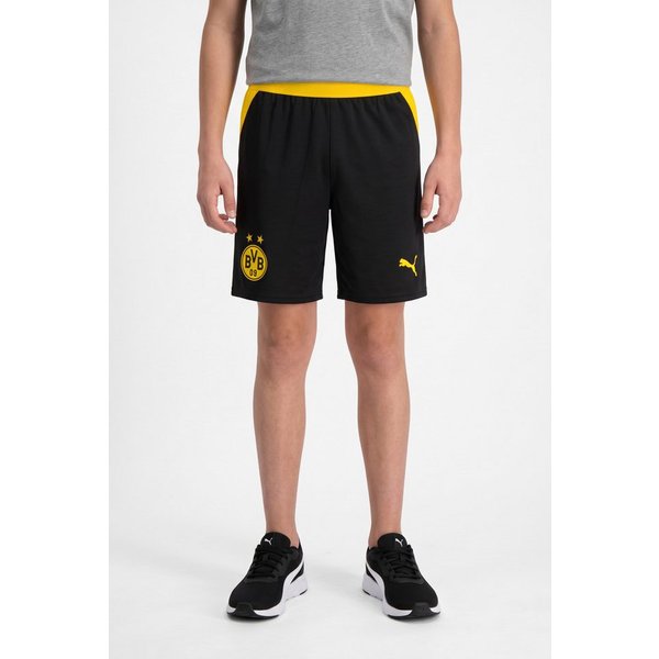 PUMA Trainingsshorts BVB SHORTS REPLICA JR Regular Fit, für Jugendliche, sportlicher Stil