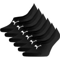 PUMA Unisex Füßlinge, 6er Pack - Footie, einfarbig, Größe EUR 39-42 in Schwarz