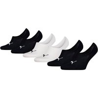 PUMA Unisex Füßlinge, 6er Pack - Footie Highcut, ECOM, einfarbig, Logo, Größe 43-46 in Schwarz
