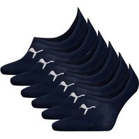 PUMA Unisex Füßlinge, 6er Pack - Footie, einfarbig, Größe EUR 39-42 in Blau