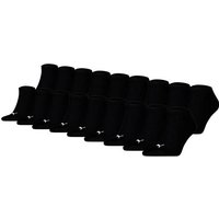 PUMA Unisex Sneakersocken, 18er Pack - Sneaker Plain ECOM 18P, Logo, einfarbig, Größe 47-49 in Schwarz