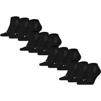 PUMA Unisex Sneakersocken, 12er Pack - Cushioned Sneaker 12P, Logo, einfarbig, Größe 43-46 in Schwarz
