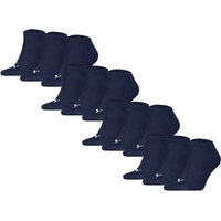 PUMA Unisex Sneakersocken, 12er Pack - Sneaker Plain 12P, Logo, einfarbig, Größe 43-46 in Blau
