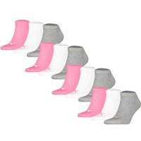 PUMA Unisex Sneakersocken, 12er Pack - Sneaker Plain 12P, Logo, einfarbig, Größe 39-42 in Pink