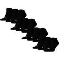 PUMA Unisex Sneakersocken, 12er Pack - Sneaker Plain 12P, Logo, einfarbig, Größe 35-38 in Schwarz