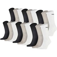 PUMA Unisex Socken, 18er Pack - Sport Crew Sock,Tennissocken, ECOM, Größe 39-42 in Bunt