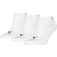 PUMA Puma Unisex Socken CUSHIONED SNEAKER 3P, Größe 35-38 in Weiß