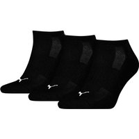 PUMA Puma Unisex Socken CUSHIONED SNEAKER 3P, Größe 35-38 in Schwarz