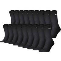 PUMA Unisex Socken, 18er Pack - Sport Crew Sock,Tennissocken, ECOM, Größe 39-42 in Schwarz