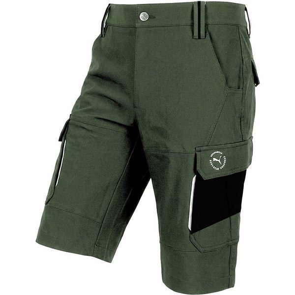 PUMA Workwear Arbeitsshorts Kurze Arbeitshose Herren - Mit 4-Wege Stretch - Erhöhtes Rückenteil Robust mit verstärkten Taschen durch 100% Nylon - Gummizug im Bu