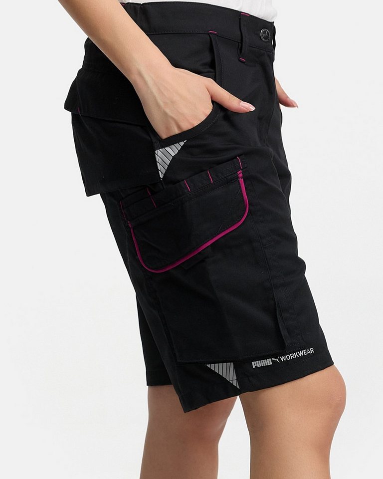 PUMA Workwear Arbeitsshorts PRECISION X - kurze Arbeitshose Damen - Bequeme Passform Robustes und flexibles Material mit Reflektoren - Praktische Taschen – Bild 3 von 5
