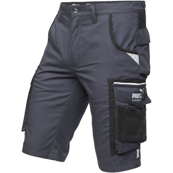 PUMA Workwear Arbeitsshorts PRECISION X - kurze Arbeitshose Herren - Bequeme Passform Robustes und flexibles Material mit Reflektoren - Praktische Taschen
