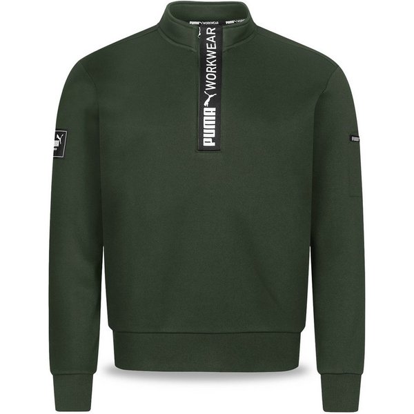 PUMA Workwear Sweatshirt ADVANCED Herren Pullover mit Reißverschluss mit Utility Fach Robustes und atmungsaktives Gewebe - Für Handwerk und Logistik