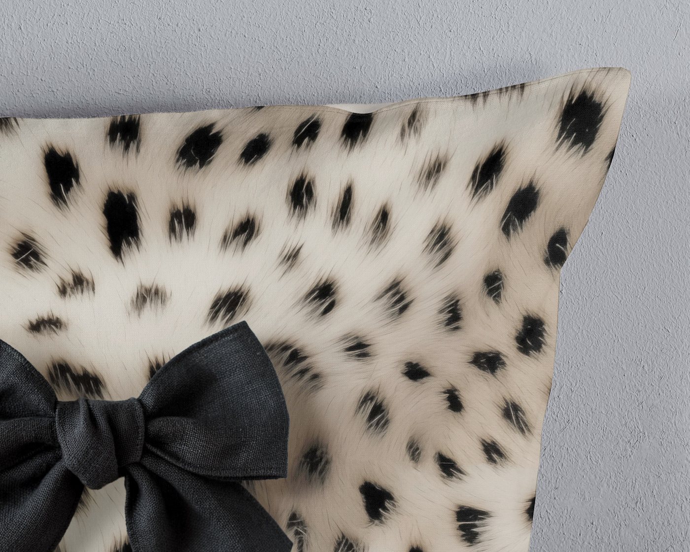 PURE luxury collection Wendebettwäsche Ragna, Microfaser, 2 teilig, Mikrofaser, Pflegeleicht, Reißverschluss, Wendeoptik, Schleife leopard – Bild 4 von 4