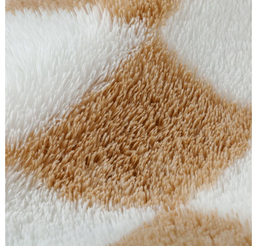 PURECOZY Hochflor-Teppich Mikrofaser-Teppich, Waschbar Weich & Kuschelig, rechteckig, Höhe: 40 mm, geeignet für verschiedene Innenräume, 60x180 cm – Bild 3 von 5