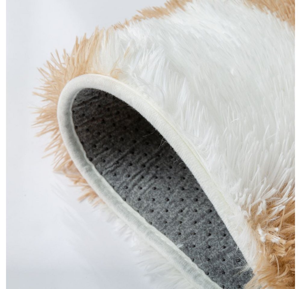 PURECOZY Hochflor-Teppich Mikrofaser-Teppich, Waschbar Weich & Kuschelig, rechteckig, Höhe: 40 mm, geeignet für verschiedene Innenräume, 60x180 cm – Bild 4 von 5