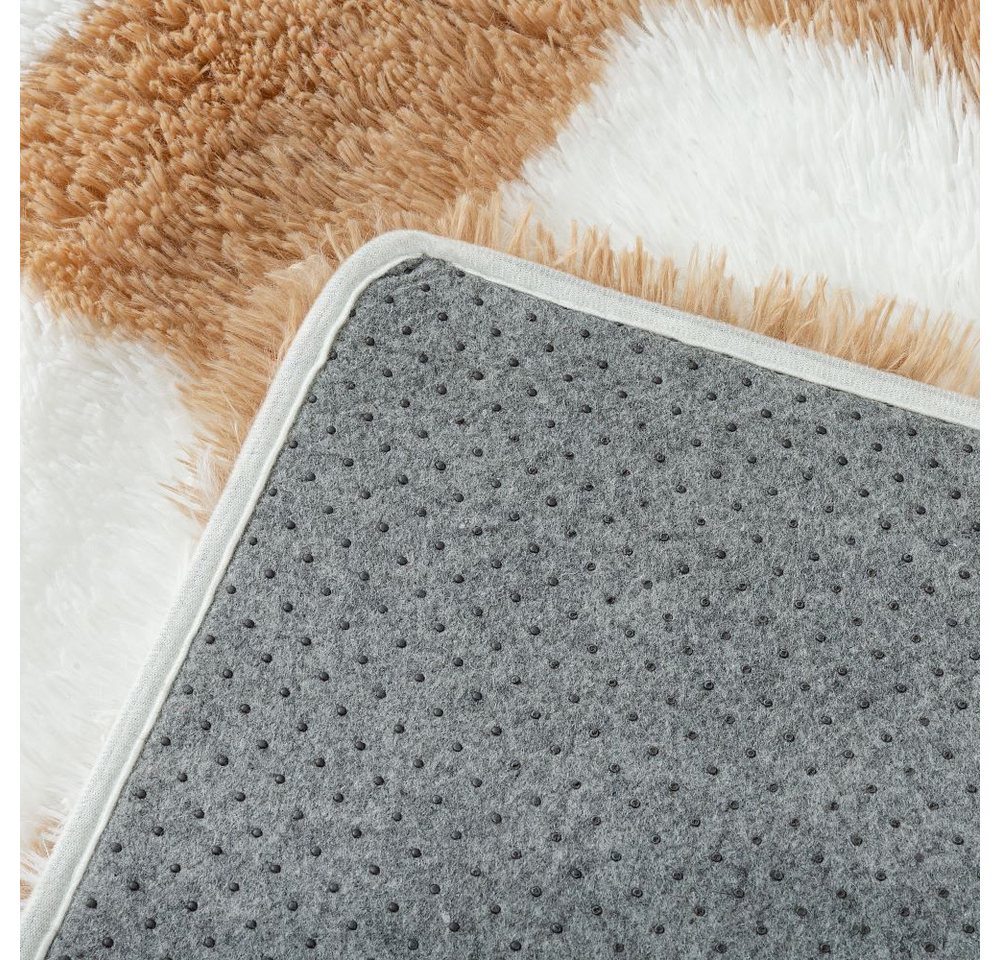 PURECOZY Hochflor-Teppich Mikrofaser-Teppich, Waschbar Weich & Kuschelig, rechteckig, Höhe: 40 mm, geeignet für verschiedene Innenräume, 60x180 cm – Bild 5 von 5
